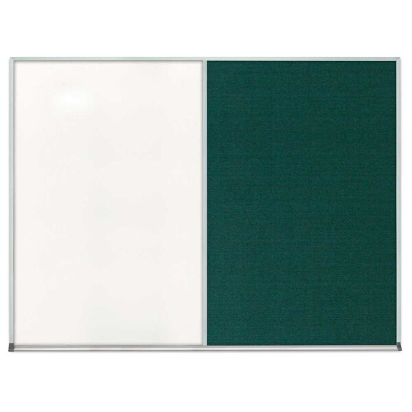 Single Door Radius Corkboard, 18"x24", Sat, UV7000RC-SATIN-AMETHY